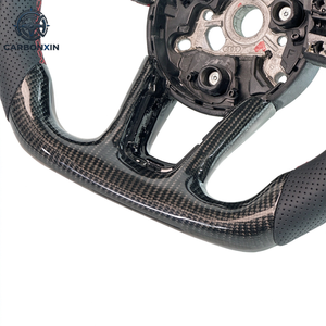พวงมาลัยคาร์บอนไฟเบอร์ออกแบบพิเศษสำหรับ Audi RS A3 A4 A5 A6 C7 B8 R8 S3 S4 S5 Q3 Q5 Q7 A7 S7 TT RS3 RS5 RS6 RS7 B9 - Product Image 4