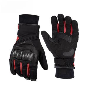 Accesorios para Motocicletas, Guantes de Motociclismo con Forro Polar Impermeables y Resistentes al Viento para Invierno, con Pantalla Táctil - Product Image 1