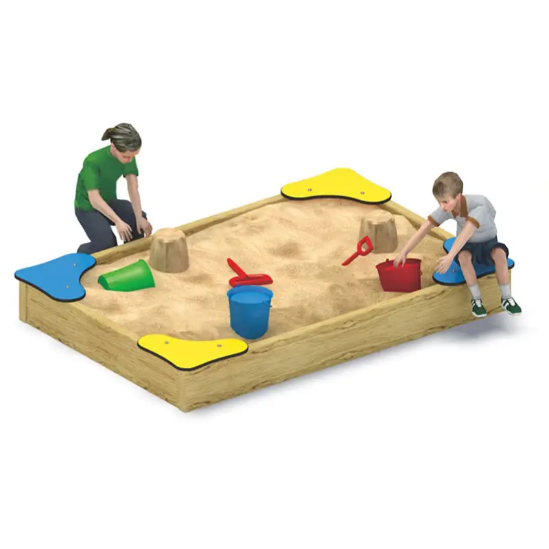 Moetry caixa de madeira para areia, venda quente de areia para crianças, jardim de infância, áreas externas