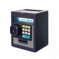 Tirelire électronique personnalisée avec comptage de pièces Tirelire à roulement automatique Boîte d'économie d'argent Pot d'argent sûr Mini distributeur automatique de billets Tirelire pour enfants