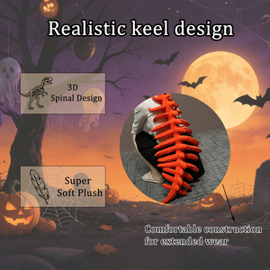 Gorro de Peluche con Forma de Esqueleto de Dinosaurio, 75cm/115cm, Regalo para Fiesta de Halloween, Varios Colores Disponibles, Directo de Fábrica - Product Image 5