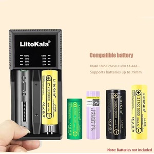 LiitoKala Lii-PL2 LED 3.7V/1.2V NiMH 18650 18350 18500 21700 20700 2665016340 <span class=keywords><strong>CR123A</strong></span> <span class=keywords><strong>Chargeur</strong></span> de batterie au Lithium Recharge - Product Image 5
