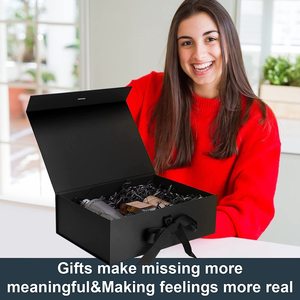 HENGXING OEM Luxury Collapsible Cosmetic Essential Oil Gift Box Magnet Closure Foldable Cardboard <b>Paper</b> Gift Box with Handle - Product Image 2