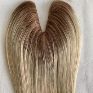 Couleur personnalisée # Extensions de cheveux humains européens 10/60 Ombré avec mèches mélangées, tissées à la main, en forme de V/U, à clipser - Product Image 1