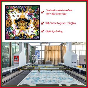 Женский атласный Шелковый квадратный шарф, 50 см - Product Image 5