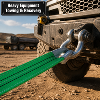Sangle plate double épaisseur en PES 100% haute ténacité certifiée CE, sangle de fixation anti-abrasion avec œillet de protection