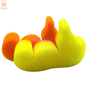 All Kinds Duck Shaped Pu <b>Sponge</b> 65 Density Kitchen Cleaning Bath <b>Sponges</b> Animal Shape <b>Yellow</b> Orange - Product Image 1