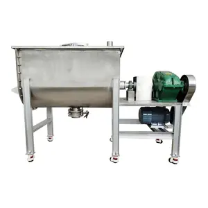 Nhà máy sản xuất cà phê mmixed bột khô Máy trộn Ribbon Loại Mixer 300kg Trung Quốc bột Máy trộn