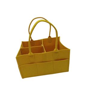 おむつキャディオーガナイザー携帯用ベビーバスケット交換テーブルバッグ保育園収納バスケットフェルト - Product Image 4