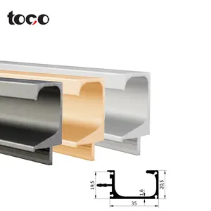 toco铝G型材家具五金，用于铝金柜隐藏式厨房把手