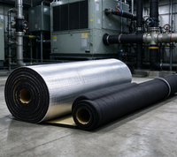 Rouleau de mousse en aluminium auto-adhésif, isolation thermique et acoustique pour toiture, murs et conduits de bâtiments