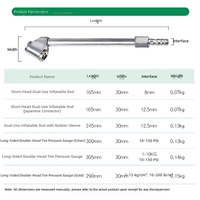 Nouveau manomètre pneumatique MAXIWORLD en acier 10-150 PSI robuste à double tête droite pour service automobile