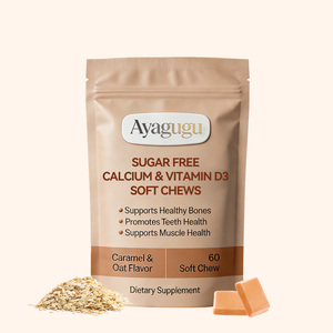 Gummies de Vitamine D3 OEM à Marque Privée – Complément pour la Santé des Os et des Dents – Usine GMP – Vente en Gros de Calcium et Vitamine D3 sous Forme de Soft Chews - Product Image 1