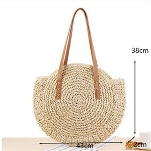 Einwegtasche Aus Weizenstroh Regenbogenwolken Strohtasche Gewebte Rafia Embrague Tasche Baumwollseil <span class=keywords><strong>Makramee</strong></span> - Product Image 2