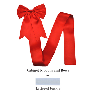 Gordon nastro grande nero rosso fiocco di natale <span class=keywords><strong>con</strong></span> nastro magico cucito <span class=keywords><strong>porta</strong></span> fiocco - Product Image 3