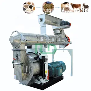 Factory Price 1-2t/h Pig Cattle Cow Rabbit Poultry Animal Feed Machine Manufacturers In China