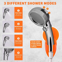 Pompe de douche de camping rechargeable OEM avec écran LED, douche portable pour dortoir