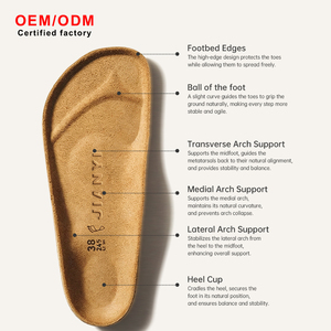 Mules classiques unisexes en daim de vache pour Noël, sabots à semelle en bois, confortables, souples, antidérapants, respirants, style décontracté plat 2026 - Product Image 3
