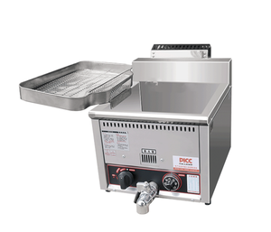 Friteuse à gaz GPL à panier unique automatique pour restaurants de restauration rapide fournitures d'hôtel et de restaurant ERQZ15L - Product Image 1