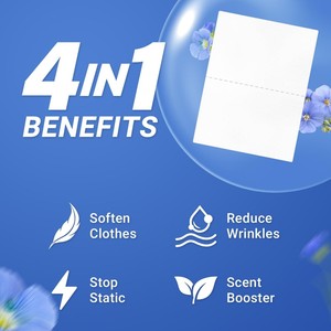 Thấp Moq Biểu Tượng Tùy Chỉnh Hương Thơm Giặt Làm Mềm Chống Tĩnh Hoa Oải Hương Mùi Hương Giặt Vải Làm Mềm Máy Sấy Tấm - Product Image 2