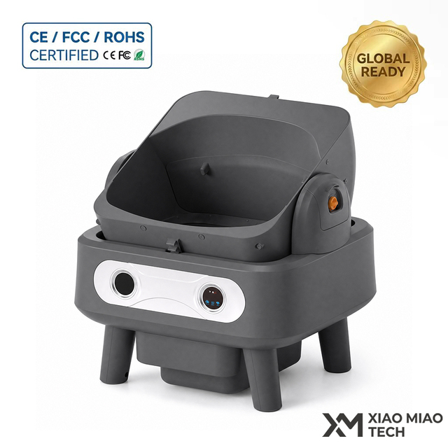 Odor Control Easy to Clean Litter Tray Large Capacity Automatic Smart Cat Litter Box With App Control and Safety Sensor