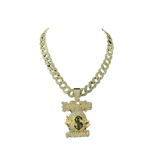 Pd3017 יהלום חרק שרשרת קוביה קובן שרשרת חתולה הקובן לכל רגלי o feste קולאנה מגלי קובנה - Product Image 1