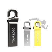 USB3.2 Flash Drive kecepatan tinggi gaya OTG logam tahan air dengan kapasitas Logo terukir 4GB 64GB 128GB produk baru