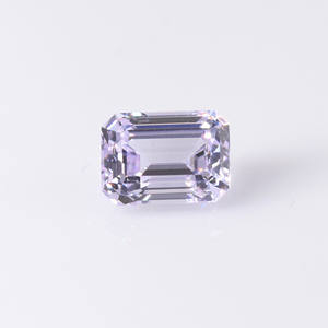 Pierre précieuse synthétique en vrac créée en laboratoire, taille émeraude, YAG, Yttrium, <span class=keywords><strong>aluminium</strong></span>, grenat, lavande, YAG, pour bijoux en argent. - Product Image 2