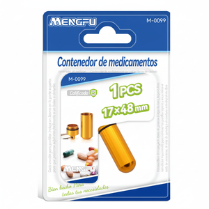 Contenitore Portatile per Medicinali Mengfu 17x48mm, Organizzatore Settimanale per Pillole in Materiale PP, Prodotto in Cina M-0099 - Product Image 2