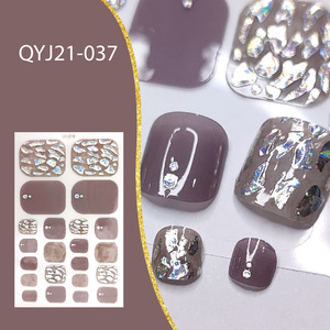Yas Cross-Border - Pegatinas 3D para Uñas de los Pies, Estilo Europeo y Americano, Impermeables, Coloridas, para Mujer - Product Image 3