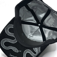 Gorra de Béisbol de Lujo con Visera de Gamuza, Bordado de Serpiente, Logotipo del Cliente, Hebilla de Metal de Calidad Original, Modelo Nuevo, con Logotipo de TPU