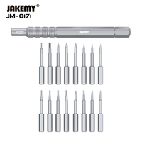 JAKEMY JM-8171 OEM – Kit d'outils portables pour réparation de téléphones portables, ordinateurs et manettes de jeu – Acier au chrome-vanadium certifié CE – Étui de réparation