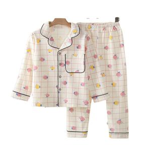 Pyjamas en coton à manches longues imprimés sur mesure pour enfants de 3 à 8 <span class=keywords><strong>ans</strong></span>, garçons et filles, vêtements de nuit, ensembles de pyjamas élégants et respirants - Product Image 1