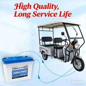 יצרני סוללות לרכב תלת אופן חשמלי לטווח ארוך, ביצועים מעולים, סיטונאי, 60V 180AH - Product Image 3