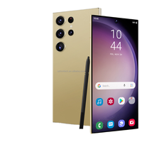 Smartphone S24 Ultra 5G Octa Core Double SIM Batterie 5000 mAh 12 Go + 1 To de Stockage Écran HD Résolution CDMA Utilisation Mondiale Française