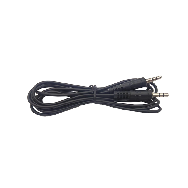 Manufacturer Wholesale L=1.8m 30AWG*3G 3.5 STE to 3.5 Plug Black Headset Headphone Earphone Cable
