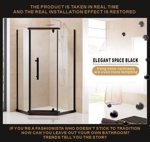 Salle <span class=keywords><strong>de</strong></span> <span class=keywords><strong>douche</strong></span> <span class=keywords><strong>de</strong></span> haute qualité avec verre trempé, zones humides et sèches séparées et un design en forme <span class=keywords><strong>de</strong></span> losange pour gagner <span class=keywords><strong>de</strong></span> la place - Product Image 2