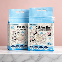 Sac d'emballage en nylon robuste pour litière pour chat en bentonite, avec logo imprimé sur mesure, 6L, 10L, 20L, vente en gros