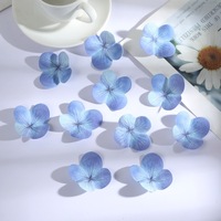 Pétales d'hortensia artificiels OEM en soie, têtes de fleurs d'hortensia pour couronnes DIY, boîtes cadeaux, mariages, fêtes à domicile, décorations florales artisanales