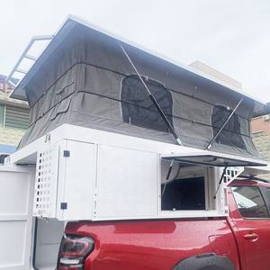 Camper de toit coulissant moderne pour pick-up 4x4, boîte de rangement intégrée, couleur personnalisable, 4 personnes, étanche, pour camping modifié - Product Image 5