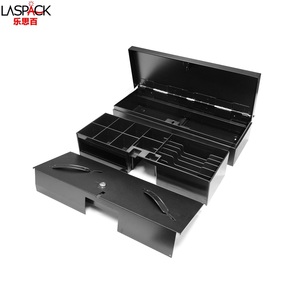Caja Registradora con Tapa Abatible Metálica, Caja Registradora con Cerradura y Llave para Sistema POS, Tiendas Minoristas y Pequeños Negocios - Product Image 5