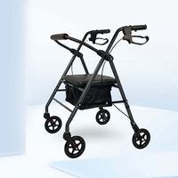 Nouveautés 2026 Déambulateur Rollator pour personnes âgées avec chariot de courses en acier léger et portable