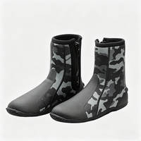 DIVESTAR Bottes de plongée professionnelles personnalisées en néoprène de 5 mm, imperméables, écologiques, thermiques, durables, antidérapantes, unisexes