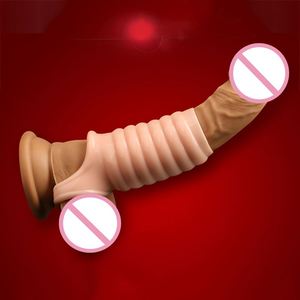 Cock Vergroting Condoom Herbruikbaar <span class=keywords><strong>Super</strong></span> Siliconen Grote Penis Mouw <span class=keywords><strong>Dick</strong></span> Pump Seksspeeltjes Voor Mannen Volwassen - Product Image 6