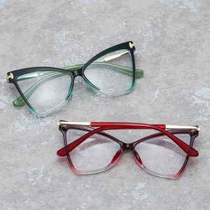 Montures de lunettes Psn Cat Eye, monture complète, anti-lumière bleue, design papillon léger pour femmes - Product Image 3