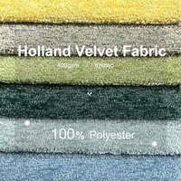 Tissu d'ameublement aspect lin teint en fil 100 % polyester 210~400 g/m² pour canapé, vente chaude usine 2026