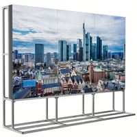 Écran mural vidéo LED rétroéclairé LCD HD ultra-fin sans soudure de 50 pouces, lecteur LCD DID 3x3, affichage numérique publicitaire pour centre commercial