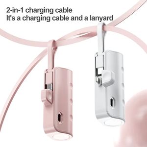 <span class=keywords><strong>Batterie</strong></span> de rechange <span class=keywords><strong>externe</strong></span> MIQ Powerbank 3000mAh Mini banque d'alimentation à capsule de poche portable avec câble intégré - Product Image 6