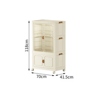 Organiseurs de rangement en plastique durables et écologiques XJH, design minimaliste, pliables et repliables, pour vêtements et chaussures