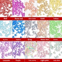 Perles à bulles rondes non poreuses de taille mixte irisées Nail Art Micro perles sirène coque de téléphone accessoires de décoration JingShiYuan